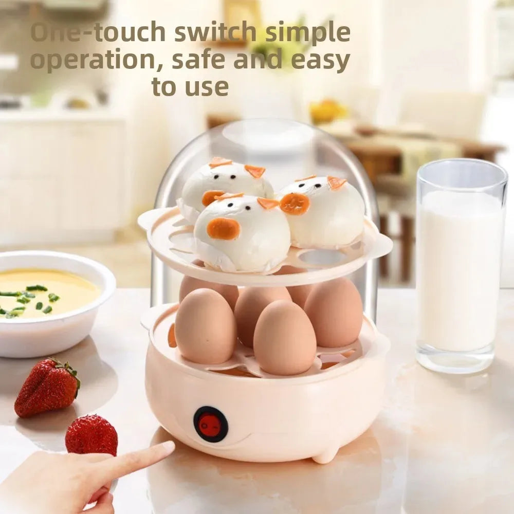 EggMaster – Double-Layer Electric Egg Boiler & Steamer