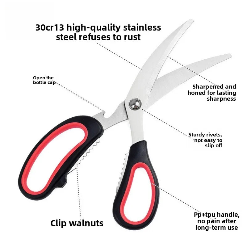 SteelSnippa – Heavy Duty Stainless Steel Kitchen & BBQ Scissors