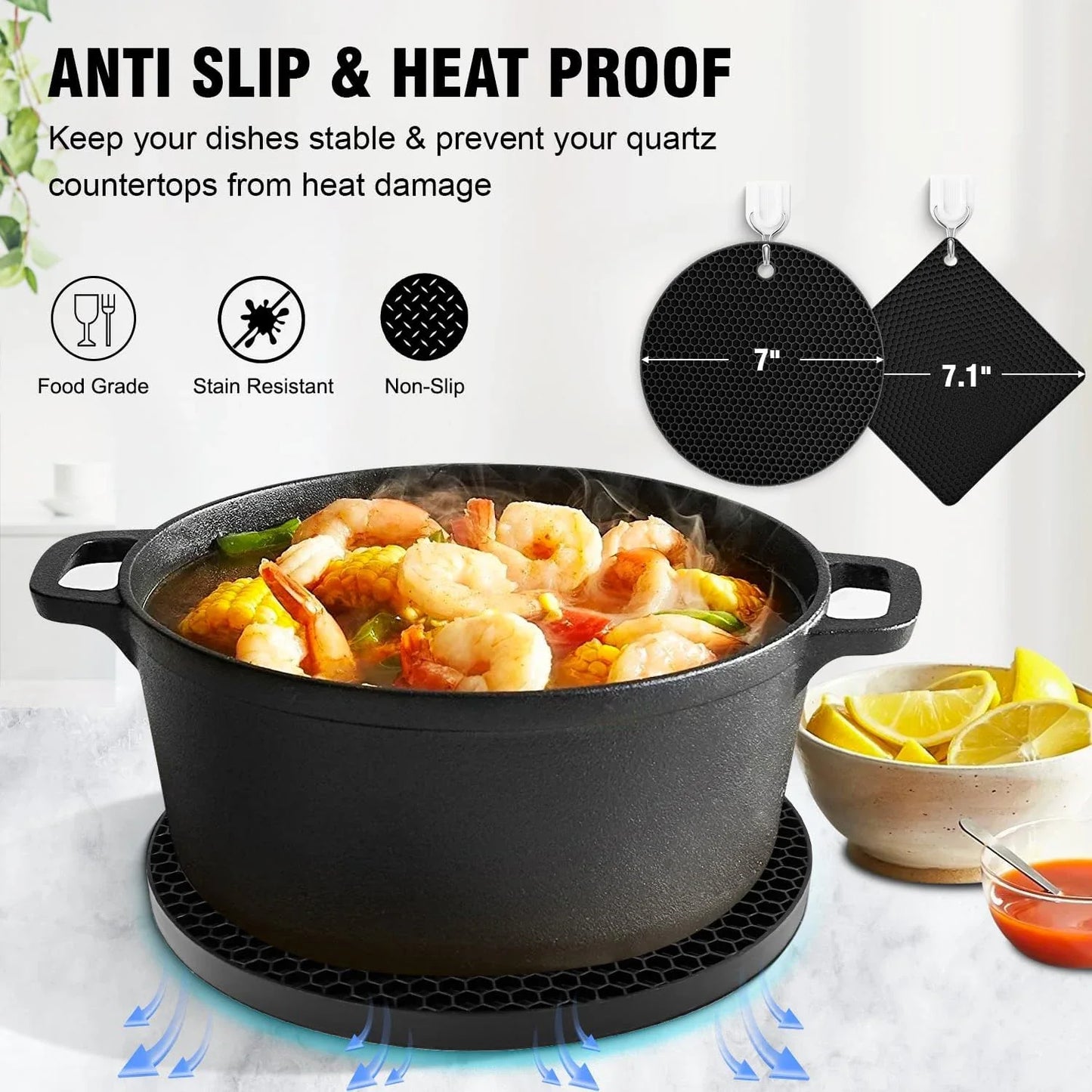 CookShield – Heat-Resistant Silicone Mats & Pot Holders