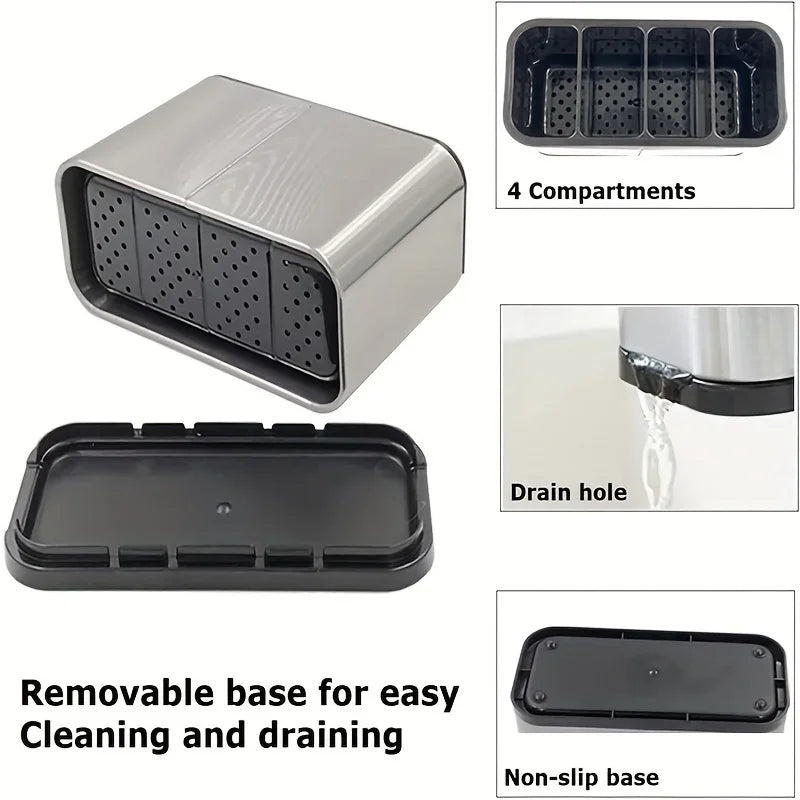 UtensilCore – Kitchen Cutlery Organizer & Drain Holder