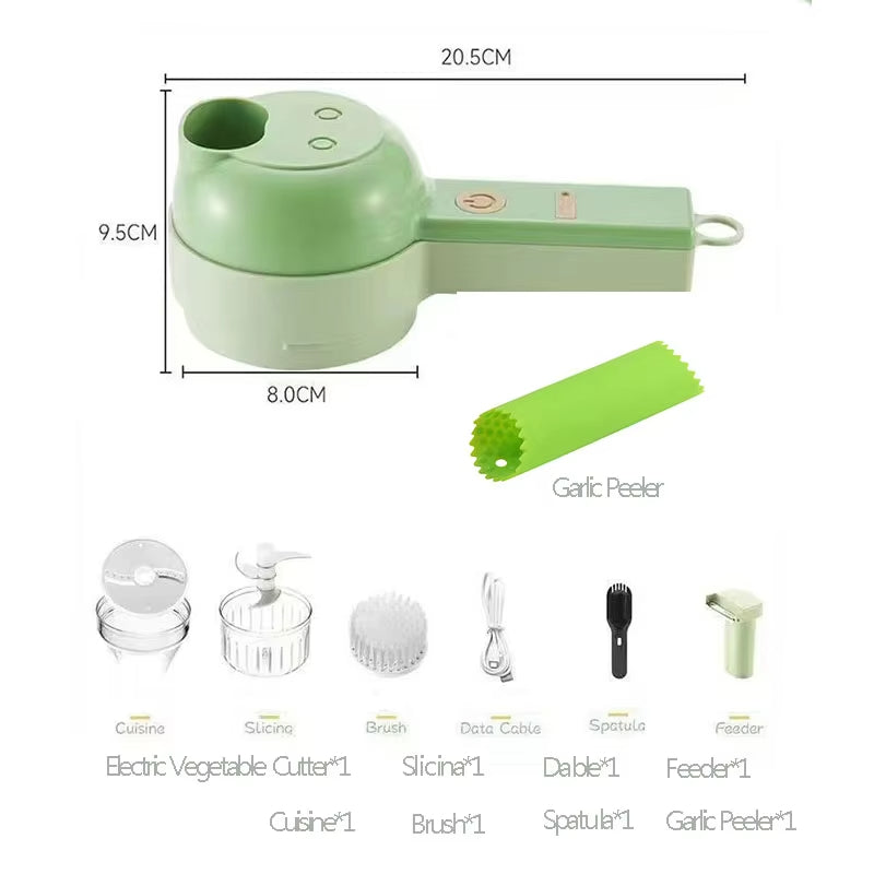 SlicePro – 4-in-1 Electric Vegetable Cutter
