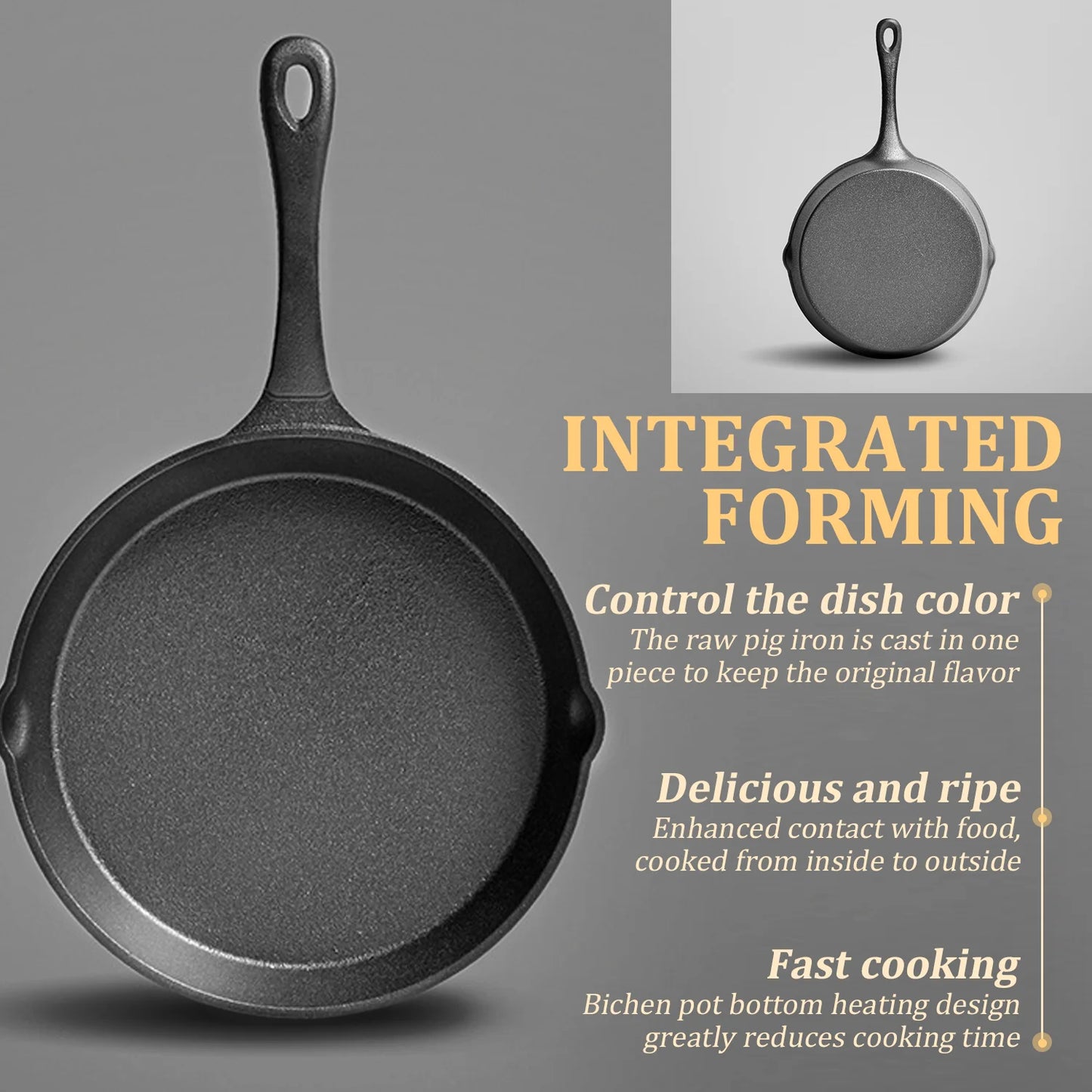 IronChef – 5pcs Cast Iron Skillet Set