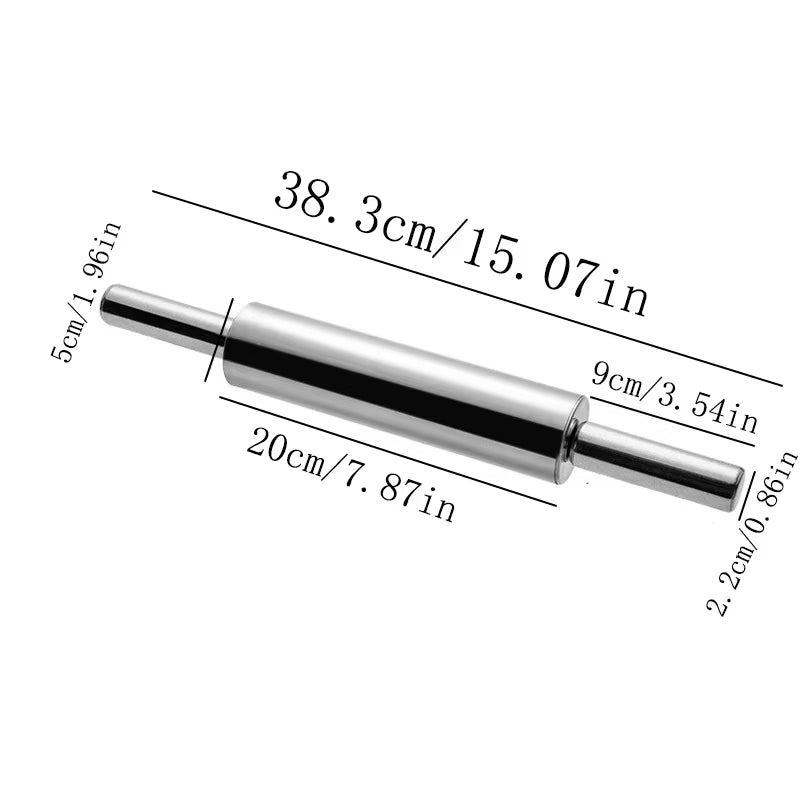 RollPro – Stainless Steel Non Stick Rolling Pin