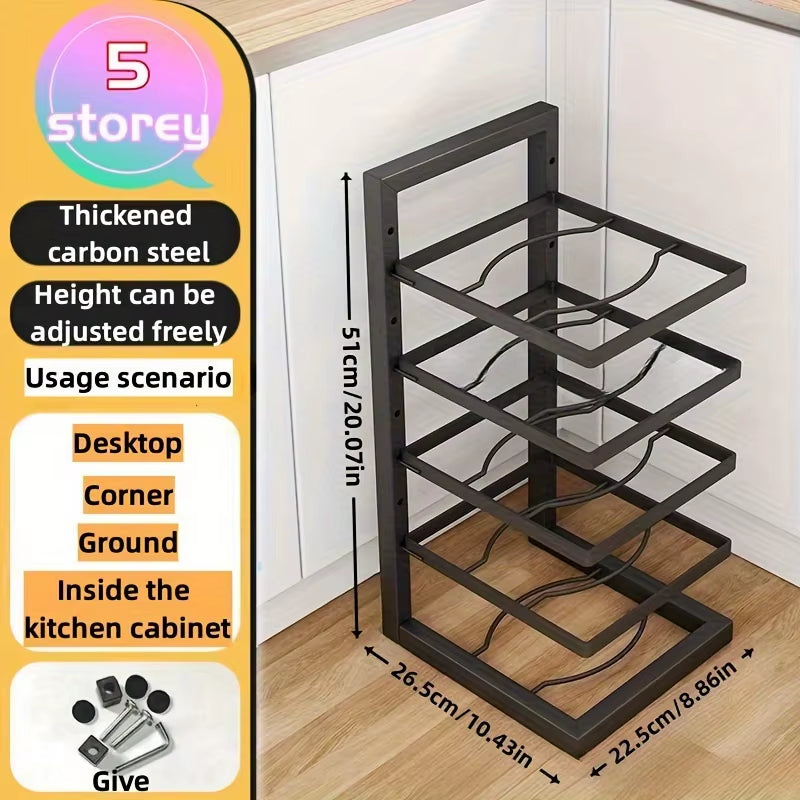 Panora – Adjustable Kitchen Pot Rack Organizer