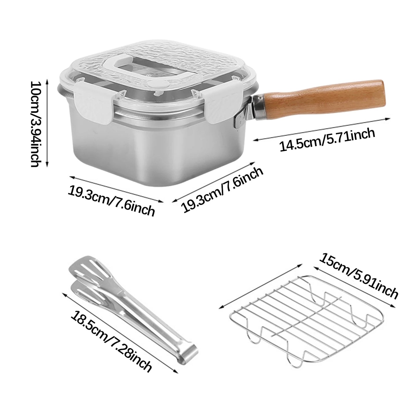 FryEase – Mini Multifunctional Deep Fryer Pot