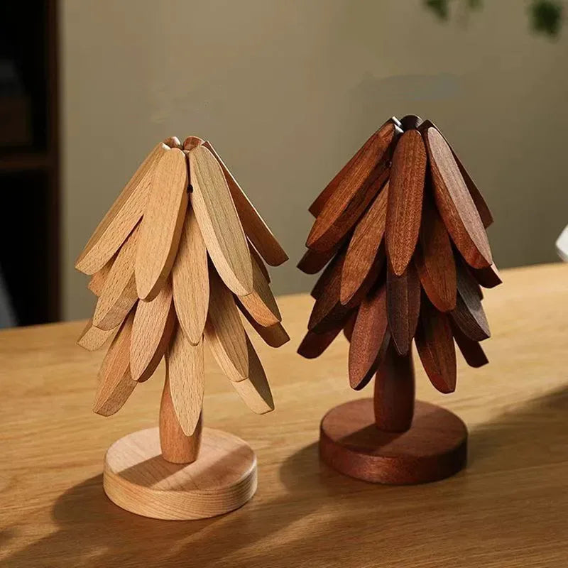 WoodNook – Tree Design Wooden Trivet & Table Mat