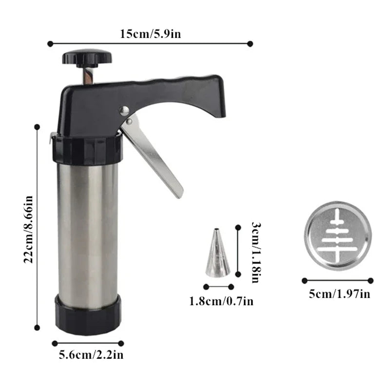 SweetPress – Stainless Steel Cookie & Cream Gun