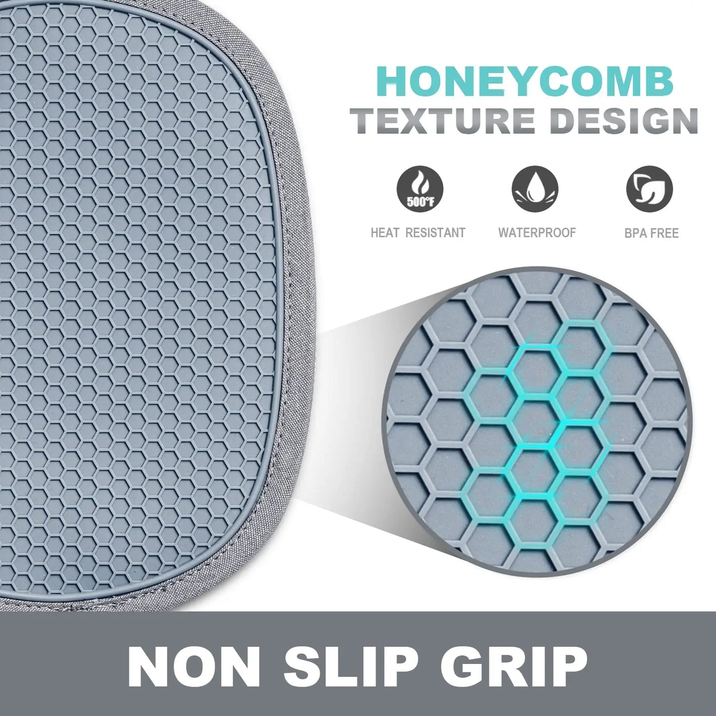 HeatHaven – Silicone Pocket Pot Holder Set