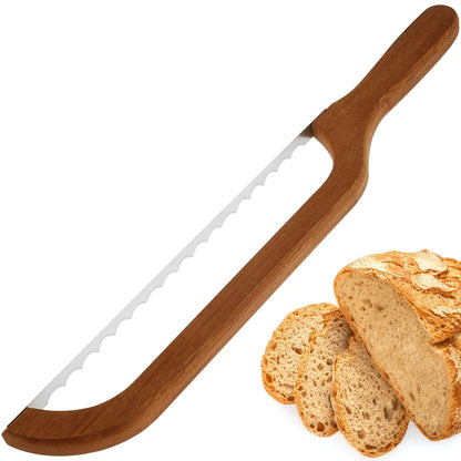 BakeCuts – Wooden Handle Serrated Bread Knife