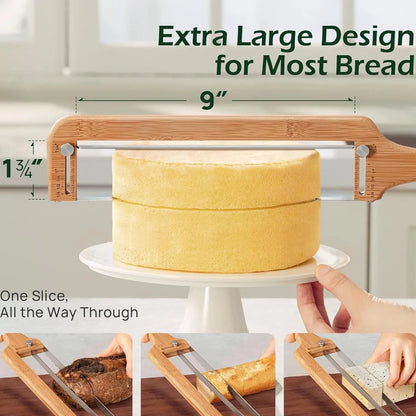 CrumbCraft Arc – Wooden Handle Bread Bowl Slicer Knife