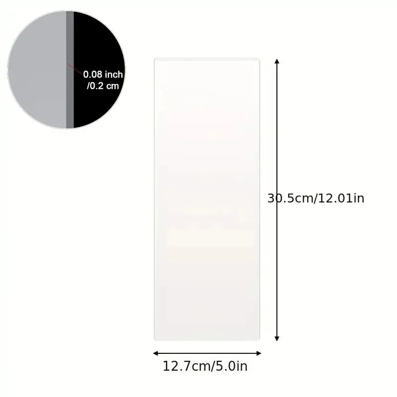 ScrapeClear – Transparent Acrylic Cake Scraper