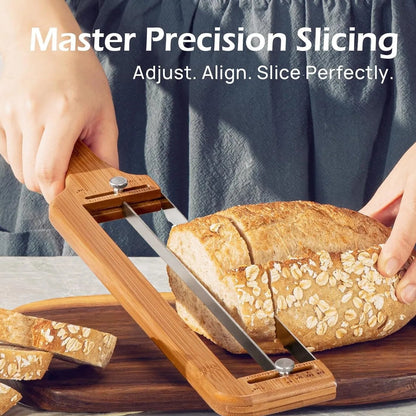 CrumbCraft Arc – Wooden Handle Bread Bowl Slicer Knife