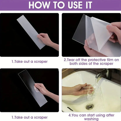 ScrapeClear – Transparent Acrylic Cake Scraper