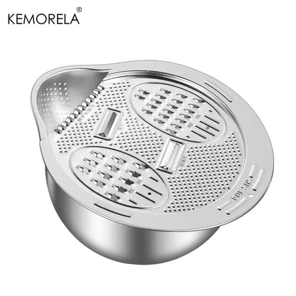 SteelRinse – 2 in 1 Stainless Steel Wash & Cut Drain Bowl