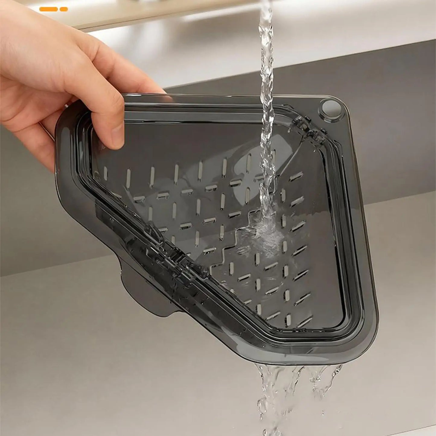 MagnetiDrain – Magnetic Corner Sink Food Catcher & Drying Basket
