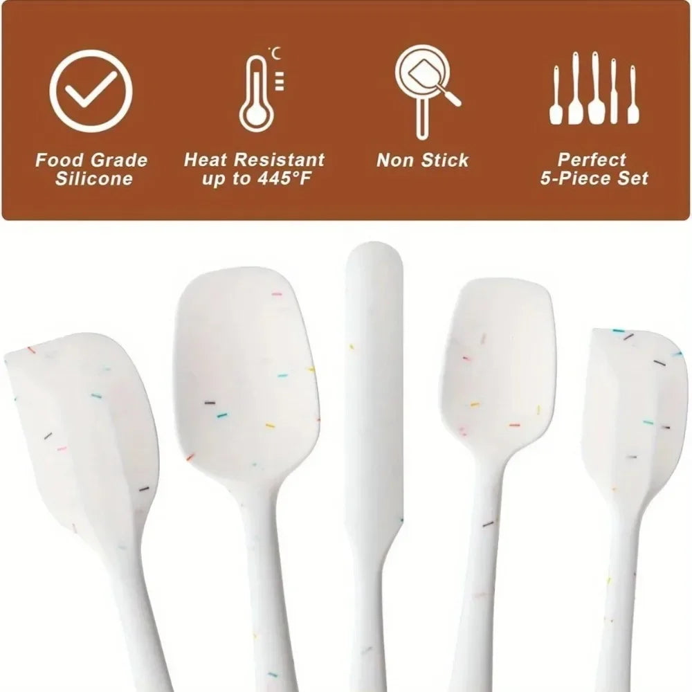 FlexiSpatulaa – Heat Resistant Silicone Kitchen Spatula Set