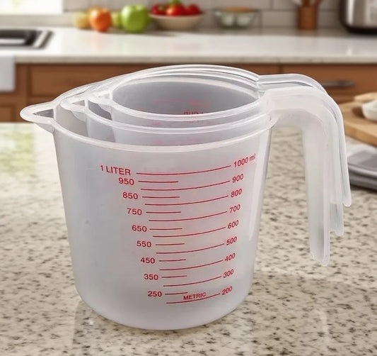 BakeMeasure – 3-Piece Liquid Measuring Cup Set