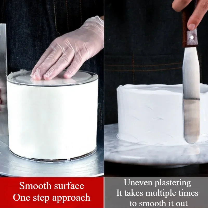 ScrapeClear – Transparent Acrylic Cake Scraper