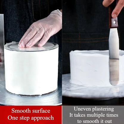 ScrapeClear – Transparent Acrylic Cake Scraper