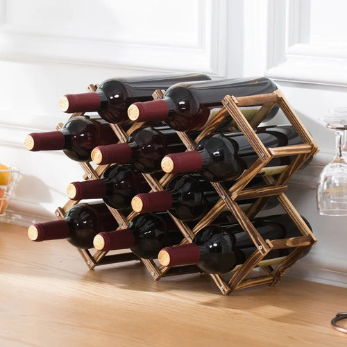 Vintra – Wooden Wine Rack for 10 Bottles