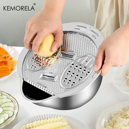 SteelRinse – 2 in 1 Stainless Steel Wash & Cut Drain Bowl