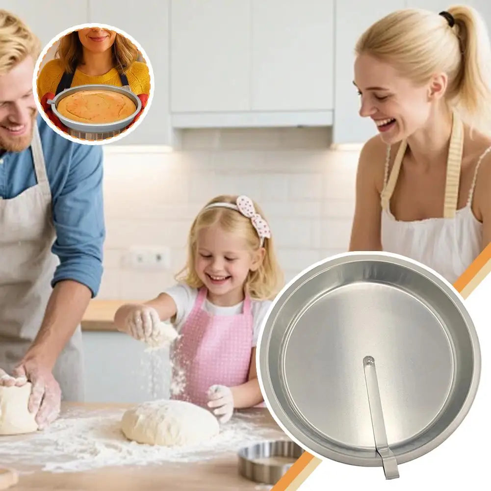 BakeRounda – Stainless Steel Round Cake Baking Mold