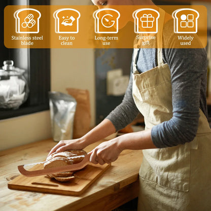 BakeCuts – Wooden Handle Serrated Bread Knife