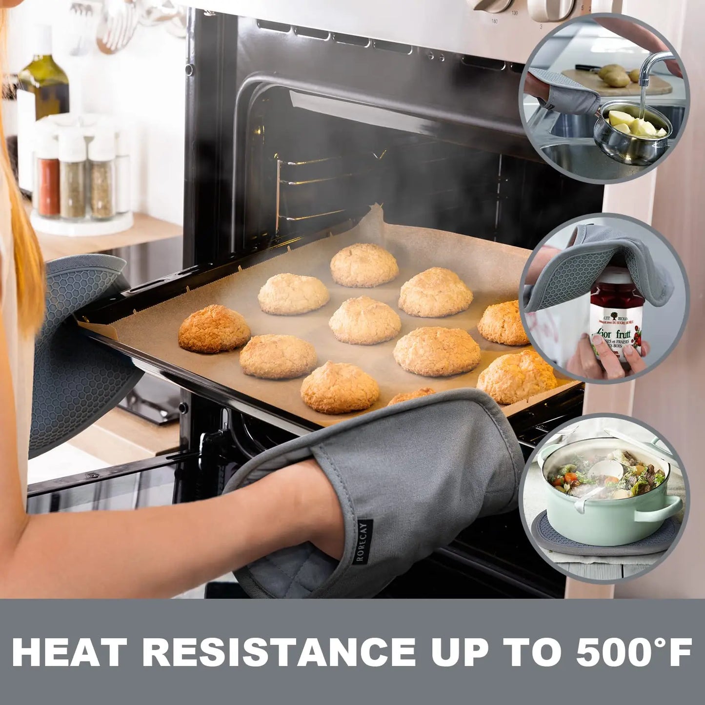 HeatHaven – Silicone Pocket Pot Holder Set