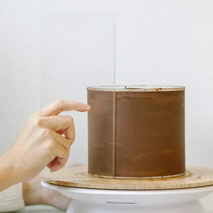 ScrapeClear – Transparent Acrylic Cake Scraper