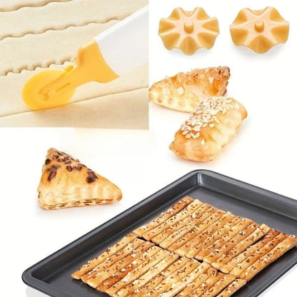 SliceCrafta – 4-in-1 Interchangeable Pizza &amp; Pastry Cutter Set