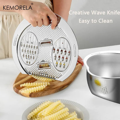 SteelRinse – 2 in 1 Stainless Steel Wash & Cut Drain Bowl