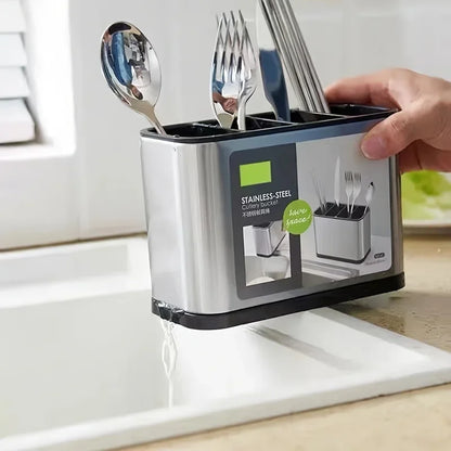 UtensilCore – Kitchen Cutlery Organizer & Drain Holder