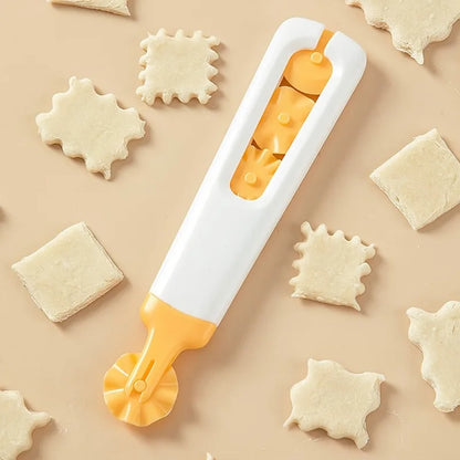 SliceCrafta – 4-in-1 Interchangeable Pizza &amp; Pastry Cutter Set