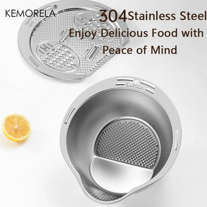 SteelRinse – 2 in 1 Stainless Steel Wash & Cut Drain Bowl