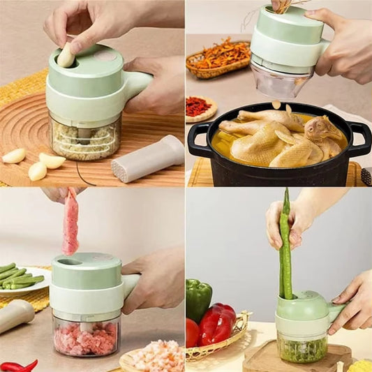 SlicePro – 4-in-1 Electric Vegetable Cutter