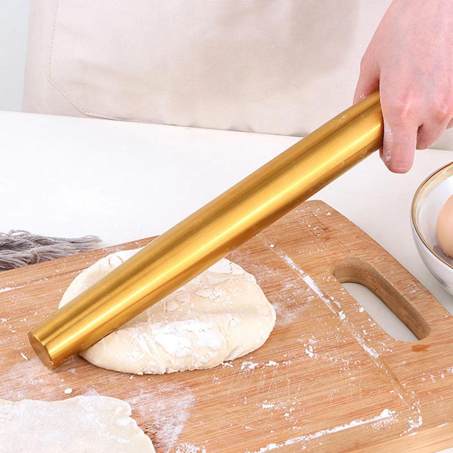 DoughEase – Stainless Steel Rolling Pin
