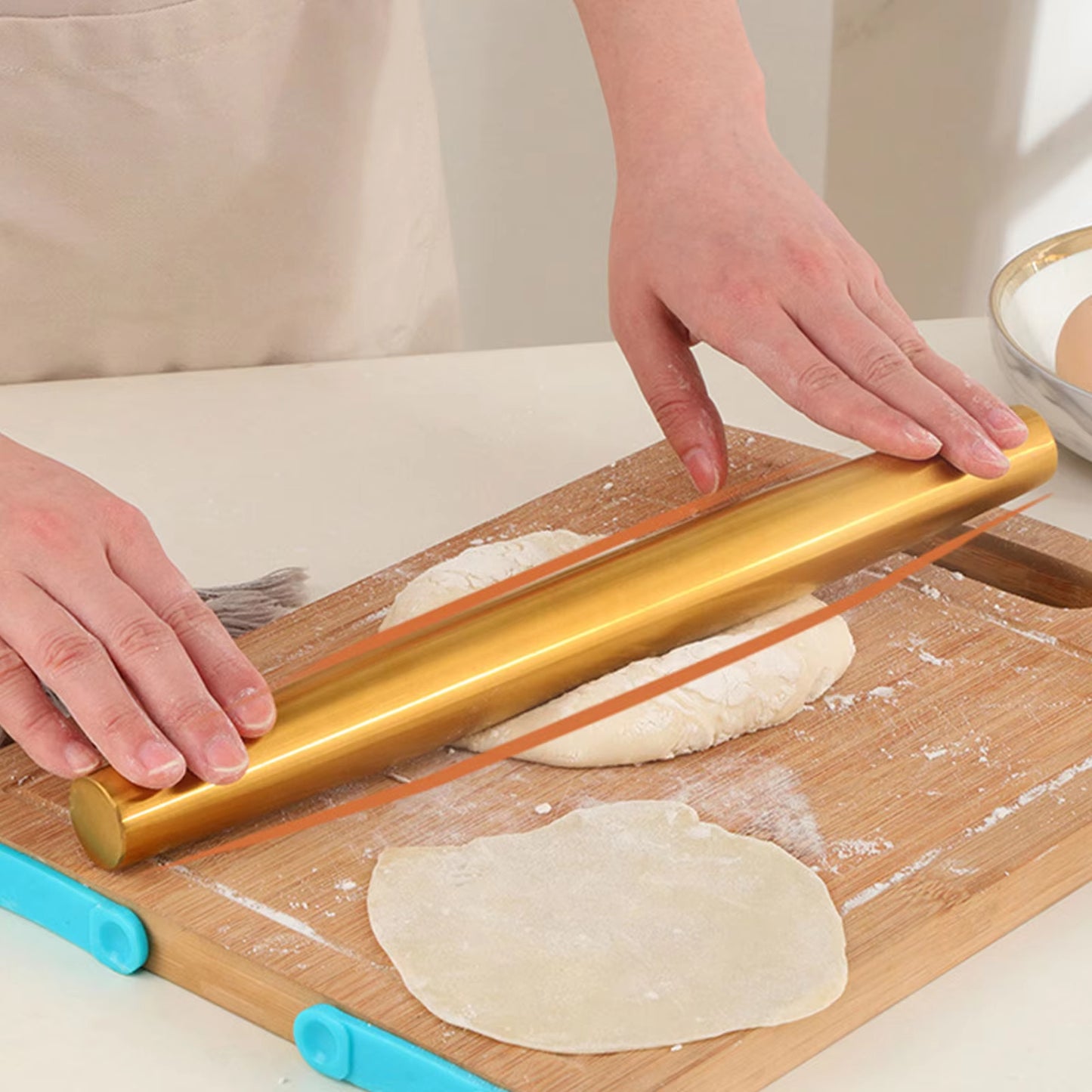 DoughEase – Stainless Steel Rolling Pin