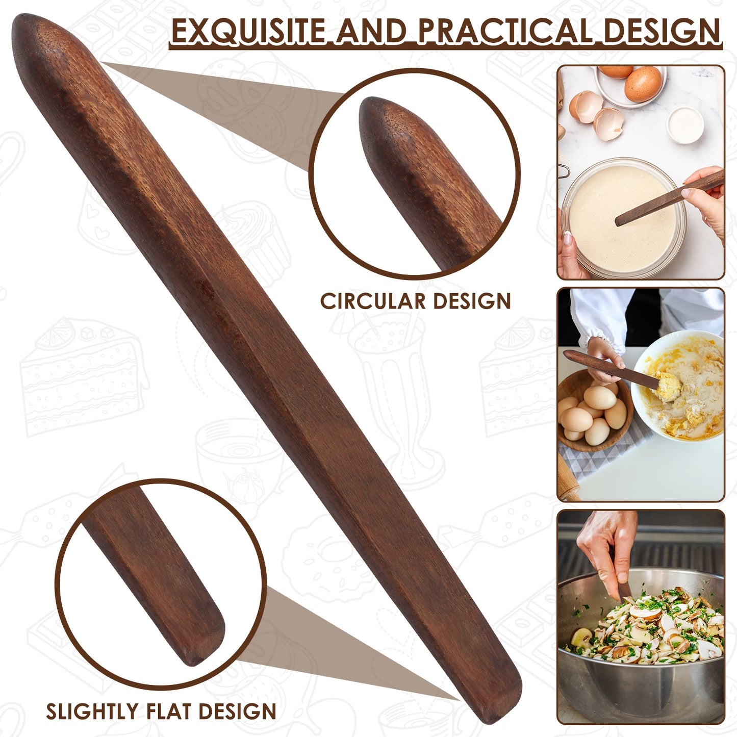 SourdoughCraft – Acacia Wood Mixing Stir Stick