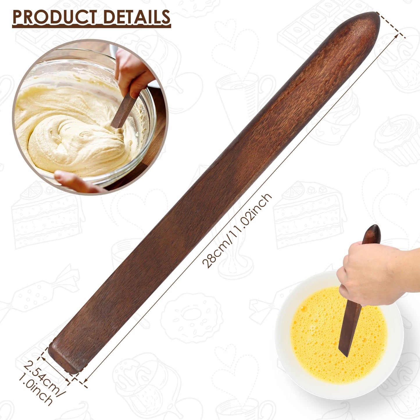 SourdoughCraft – Acacia Wood Mixing Stir Stick