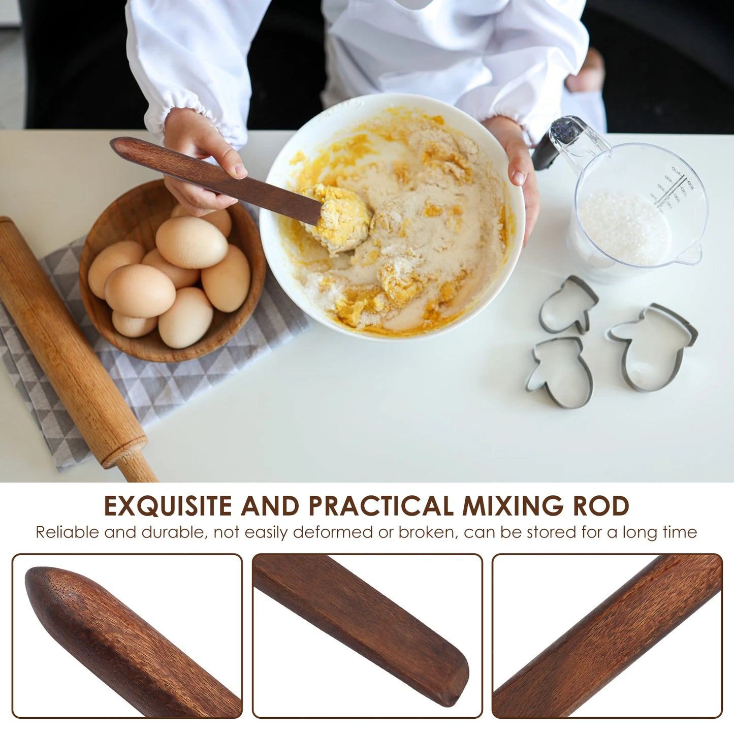 SourdoughCraft – Acacia Wood Mixing Stir Stick