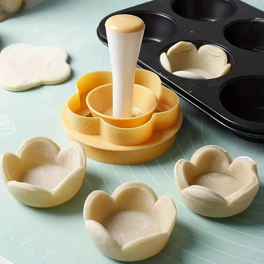 BakeBloom – Pastry Dough & Flower Cutter Set