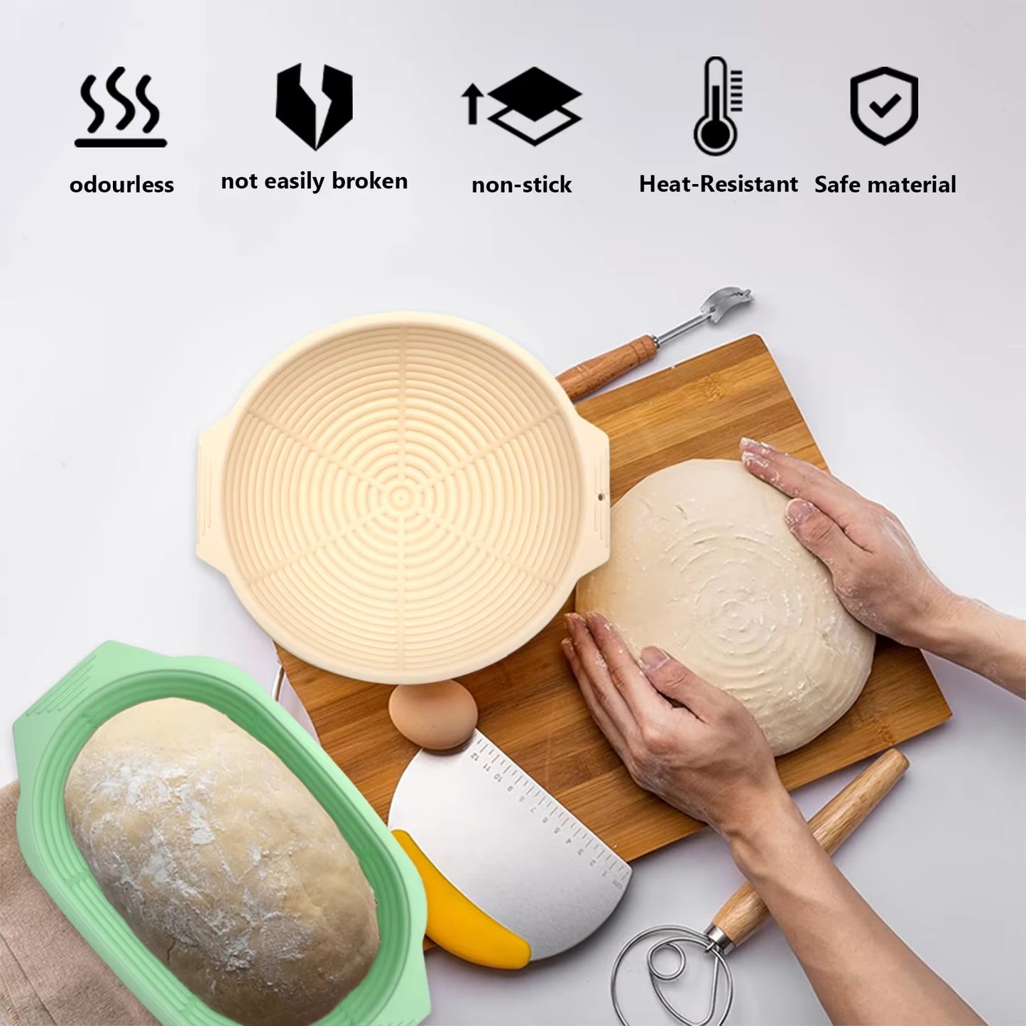 DoughNest – Silicone Bread Proofing Basket