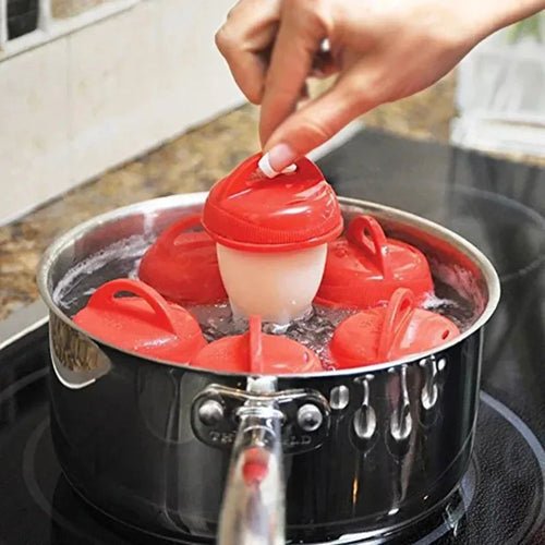 EggEase – Silicone Egg Steamer & Mold Set