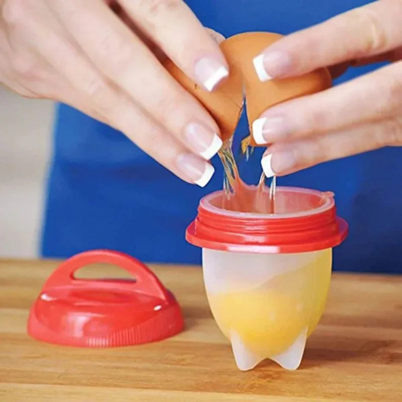 EggEase – Silicone Egg Steamer & Mold Set