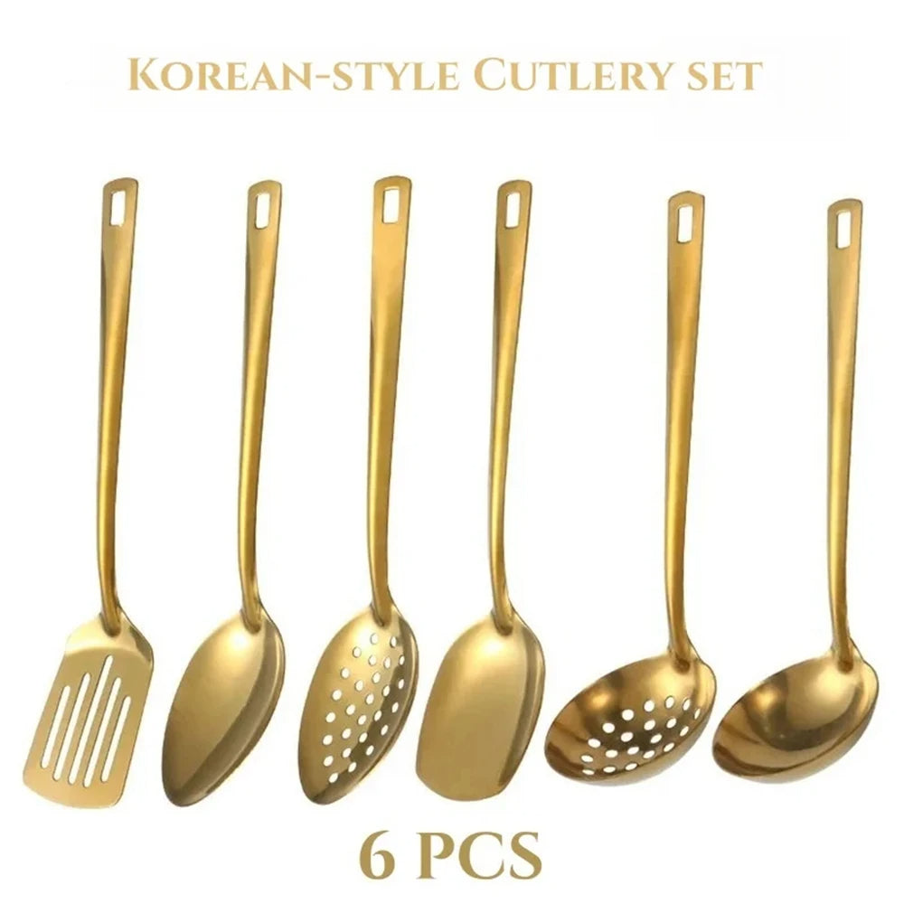 GoldServe – Stainless Steel Hot Pot Cutlery Set