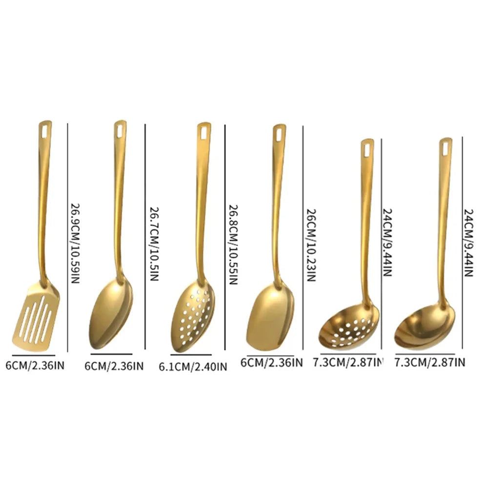GoldServe – Stainless Steel Hot Pot Cutlery Set