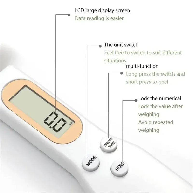 SpoonScale – LCD Digital Adjustable Weighing Spoon