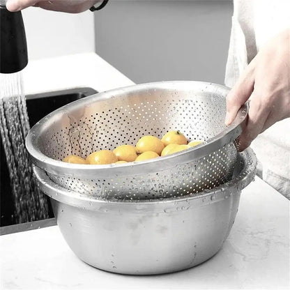 KitchenPro – Multi-Functional Stainless Steel Bowl