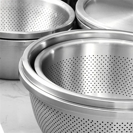 KitchenPro – Multi-Functional Stainless Steel Bowl