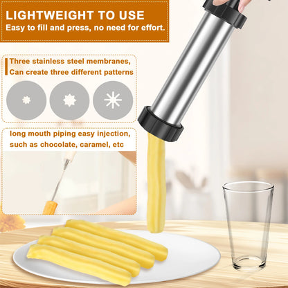 ChurroCrafter – Stainless Steel Churro Maker Kit